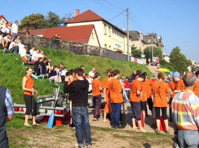 Sammeln fr das erste Rennen