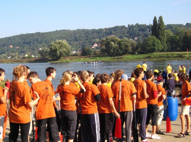 Sammeln fr das erste Rennen